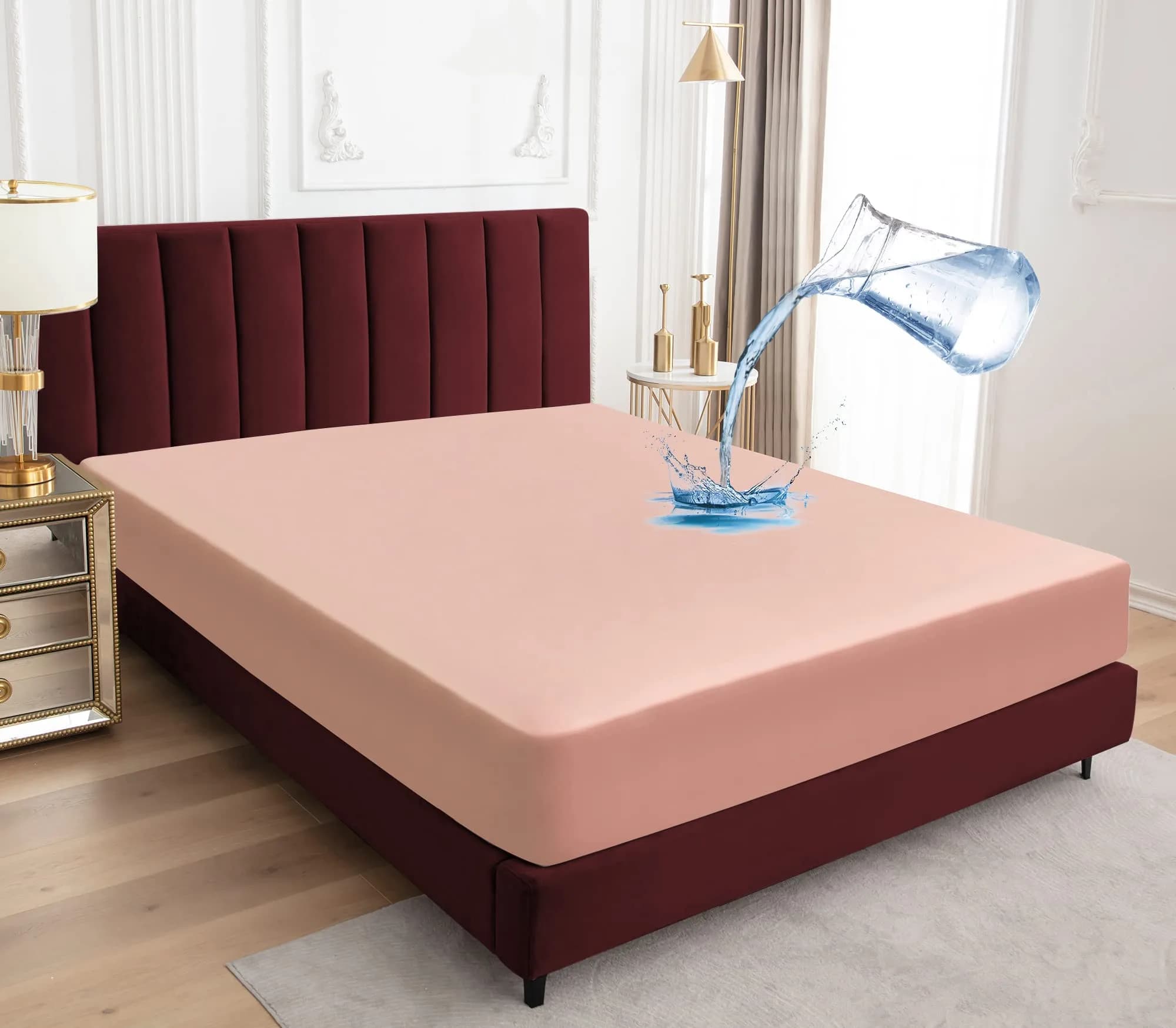 Sufdari Full Size Waterproof Mattress Protector with 18" Deep Pocket | Washable & Breathable - main product image