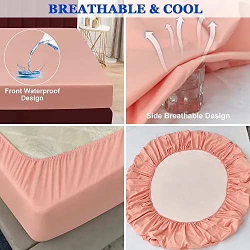Sufdari Full Size Waterproof Mattress Protector with 18" Deep Pocket | Washable & Breathable thumbnail 5