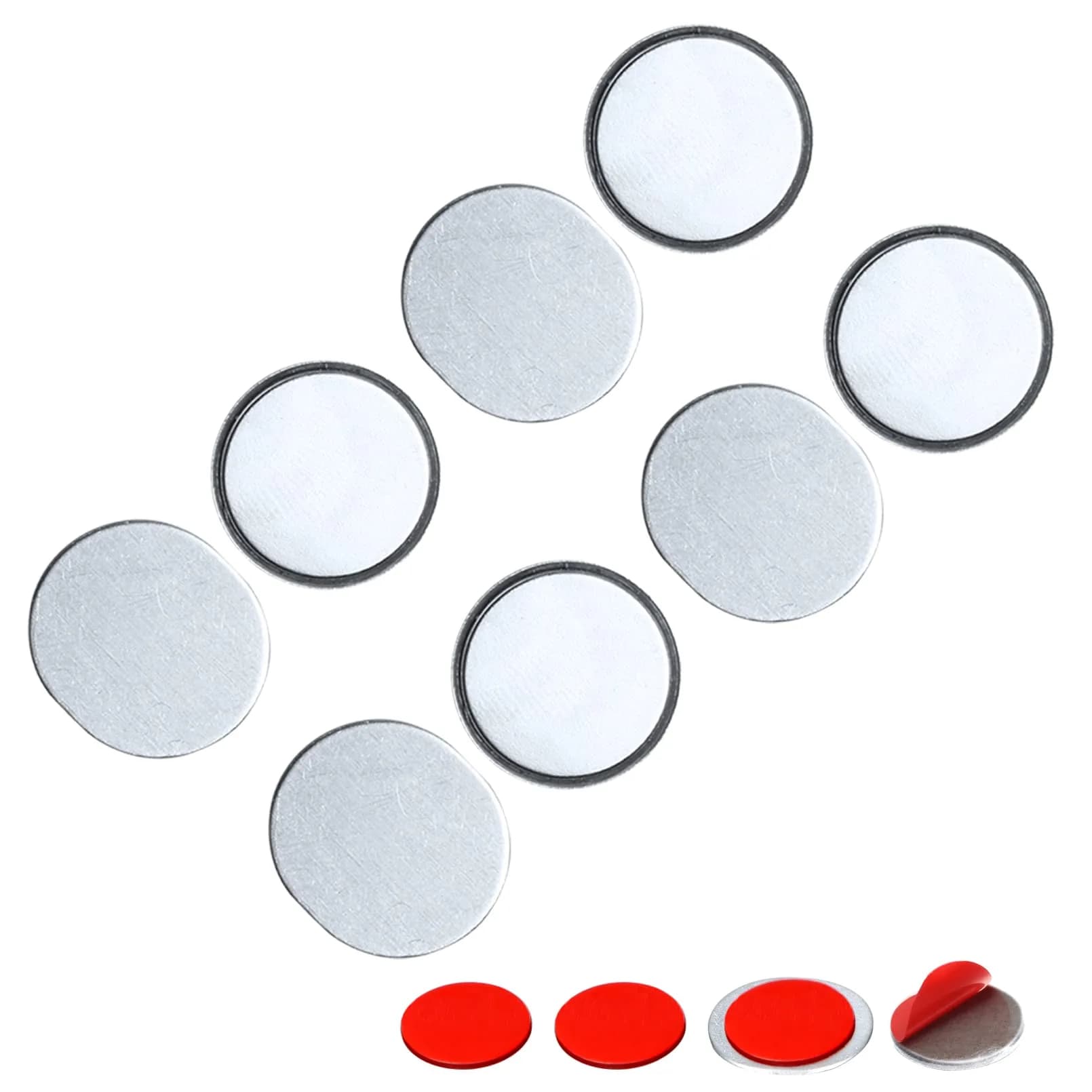 Mousike Magnetic Door Catch Ultra Thin Stainless Steel Drawer Magnet 4 Pack | Strong Magnetic Closure for Cabinets & Sliding Doors