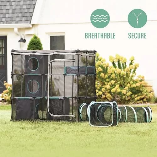 Kitty City Outdoor Catio Kit Large | Spacious Mesh Cat Playpen with Expandable Design thumbnail 4