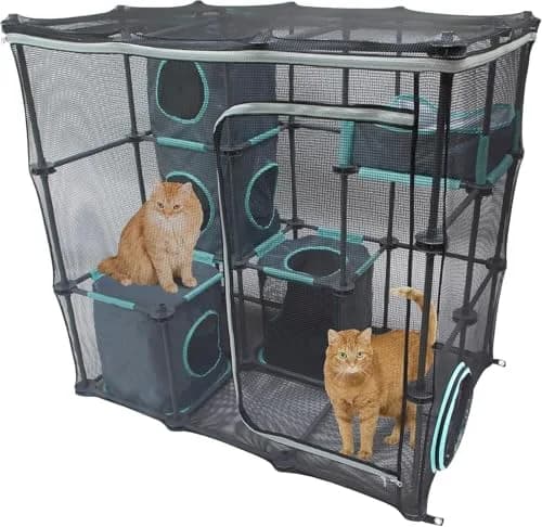 Kitty City Outdoor Catio Kit Large | Spacious Mesh Cat Playpen with Expandable Design - main product image