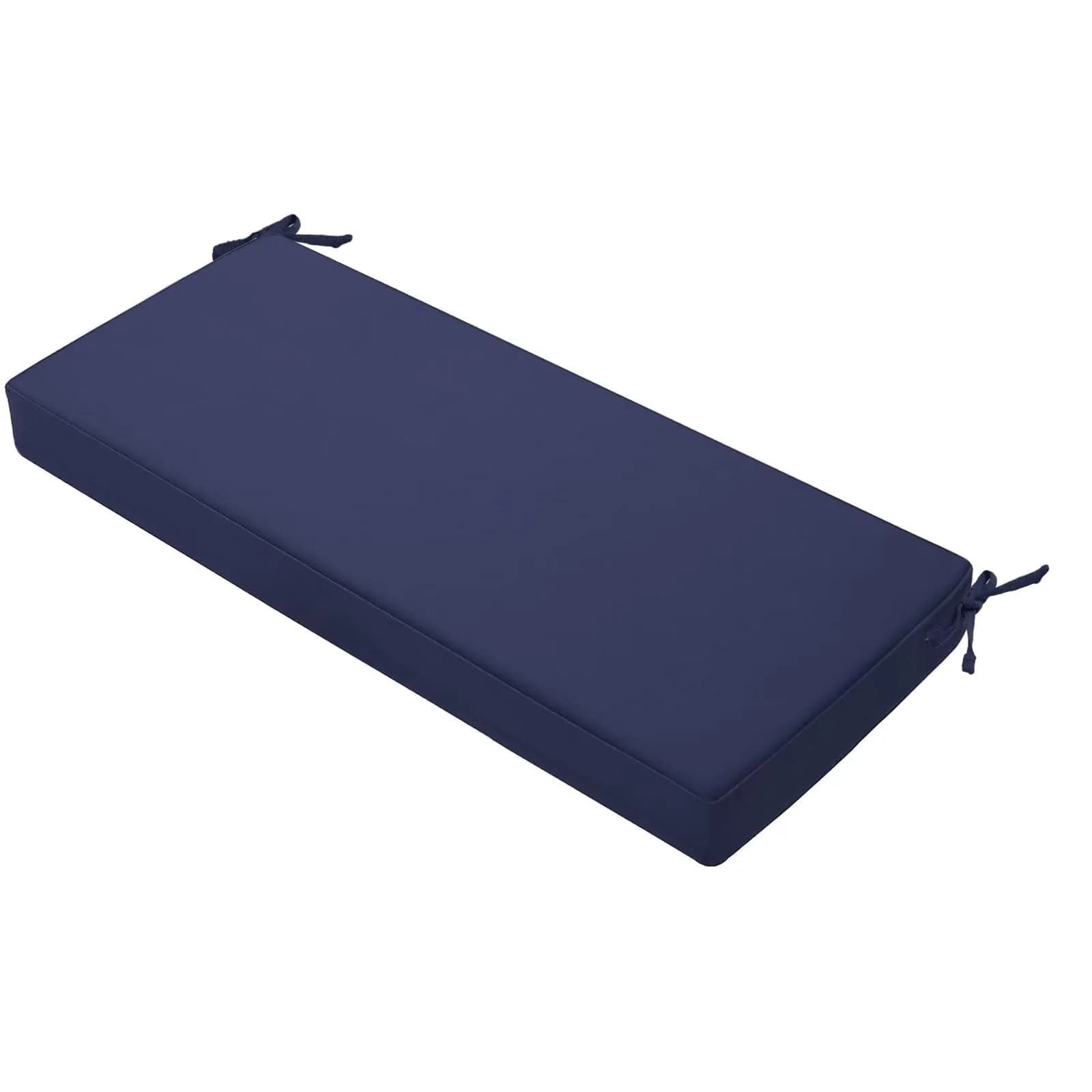 Favoyard Outdoor Bench Cushion 48 x 18 Inch Blue Waterproof Support