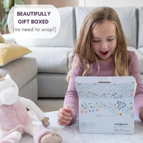 ABI + OLIE Ballerina Unicorn Kids Jewelry Box with Music & Jewelry Set, 18.5cm (7.3") | Musical Unicorn Organizer for Girls thumbnail 3