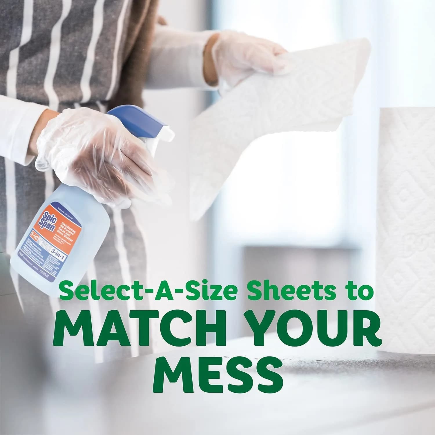 Bounty Select-A-Size Double 2-Ply Paper Towels, 1320 Sheets (12 Rolls) | Absorbent & Strong for Any Mess - view 5