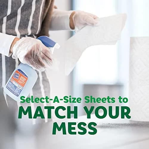 Bounty Select-A-Size Double 2-Ply Paper Towels, 1320 Sheets (12 Rolls) | Absorbent & Strong for Any Mess thumbnail 5