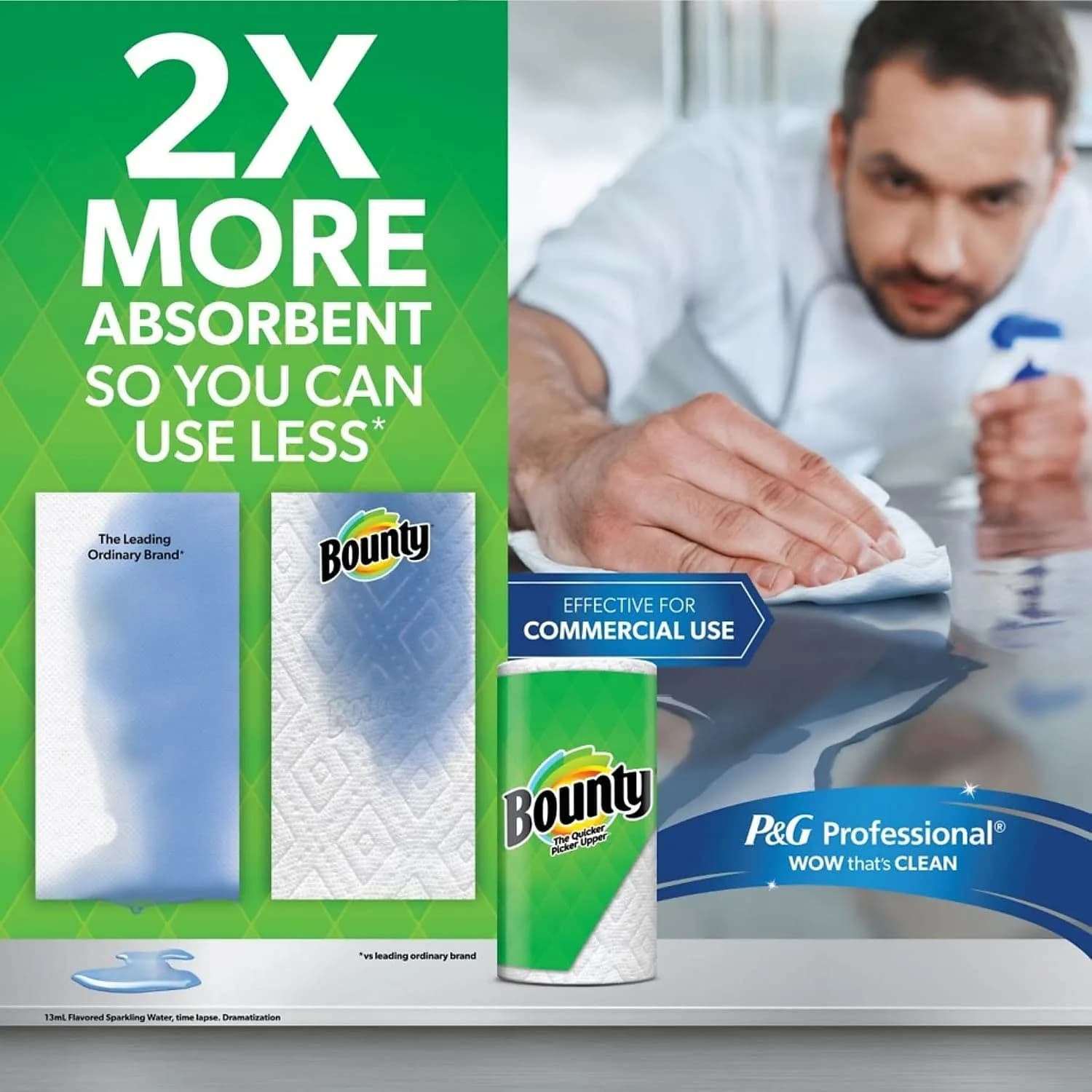 Bounty Select-A-Size Double 2-Ply Paper Towels, 1320 Sheets (12 Rolls) | Absorbent & Strong for Any Mess - view 9