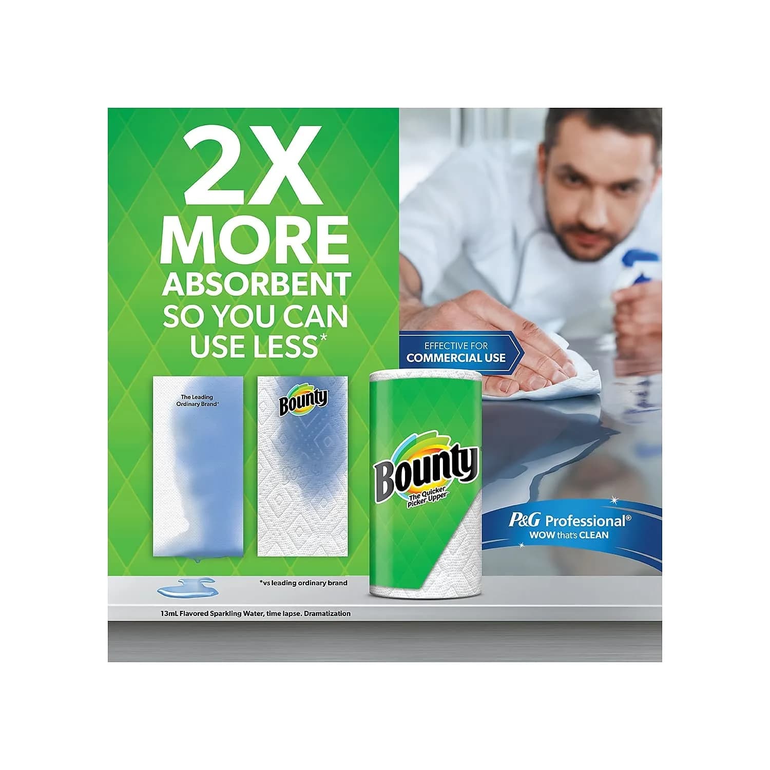 Bounty Select-A-Size Double 2-Ply Paper Towels, 1320 Sheets (12 Rolls) | Absorbent & Strong for Any Mess - view 3