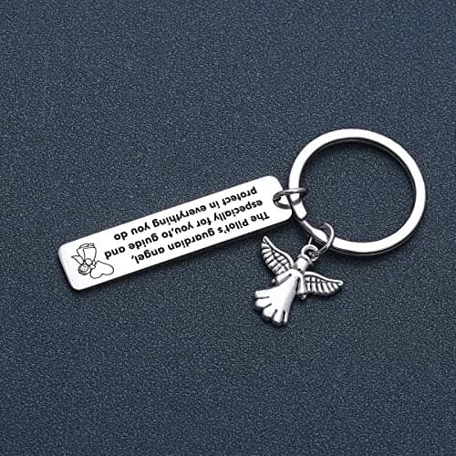 NOTHERS RSZOTW Pilot Prayer Keychain | Stainless Steel Travel Jewelry (70-120 chars) thumbnail 4