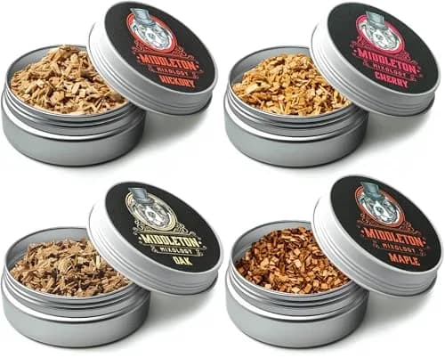 Middleton Mixology SmokeTop 4 Pack of Wood Chips | Cocktail & Food Smoking Chips, Made in The USA (Cherry, Hickory, Maple, Oak) thumbnail 1