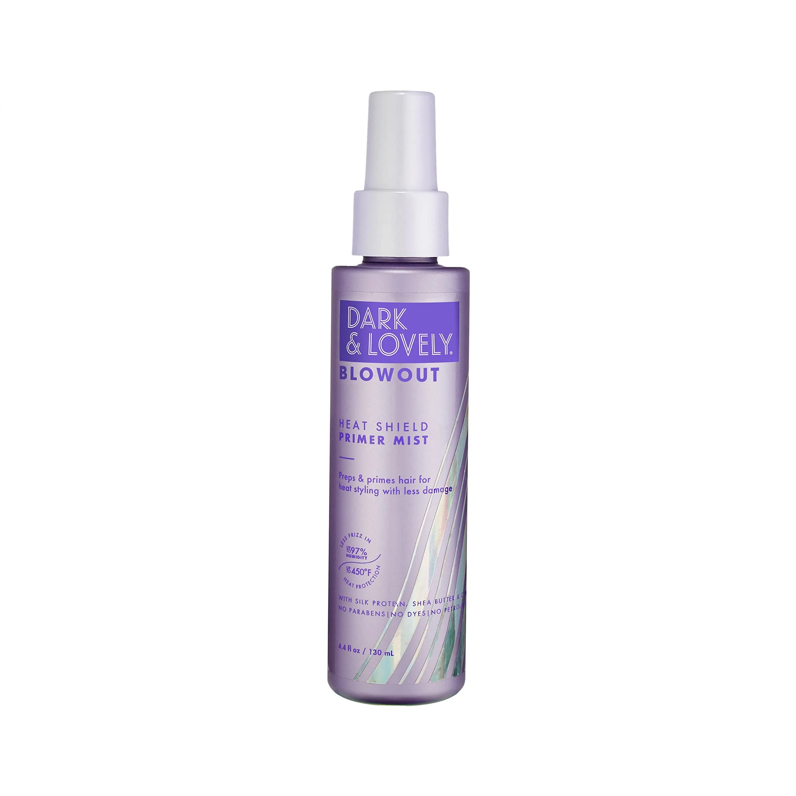 SoftSheen-Carson Dark and Lovely Blowout Heat Shield Hair Primer, 4.4 fl oz | Heat Protectant with Castor Oil for Curly & All Hair Types — 4.4 Fl Oz