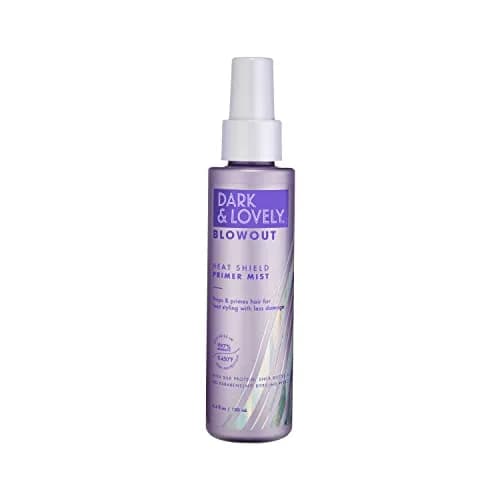 SoftSheen-Carson Dark and Lovely Blowout Heat Shield Hair Primer, 4.4 fl oz | Heat Protectant with Castor Oil for Curly & All Hair Types thumbnail 1
