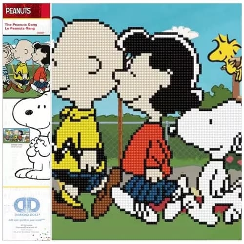 DIAMOND DOTZ The Peanuts Gang Snoopy Diamond Painting Kit for Adults | Sparkling Mosaic Art, 10x18 Inches thumbnail 1