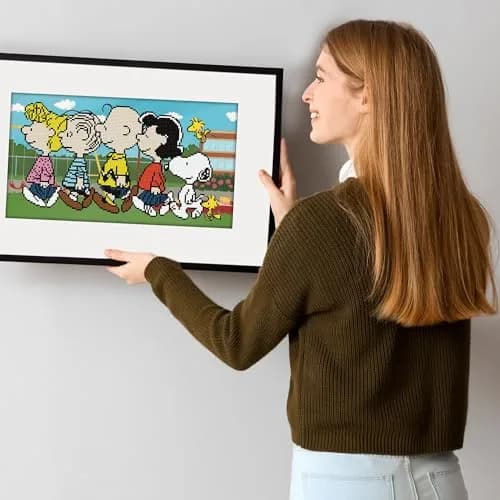 DIAMOND DOTZ The Peanuts Gang Snoopy Diamond Painting Kit for Adults | Sparkling Mosaic Art, 10x18 Inches thumbnail 3