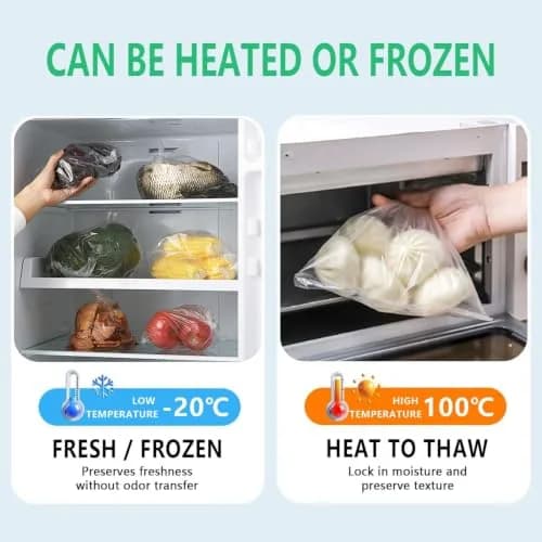 9527 Product 12" x 20" Clear Plastic Produce Bag | Food Storage Roll for Fruits & Vegetables thumbnail 5