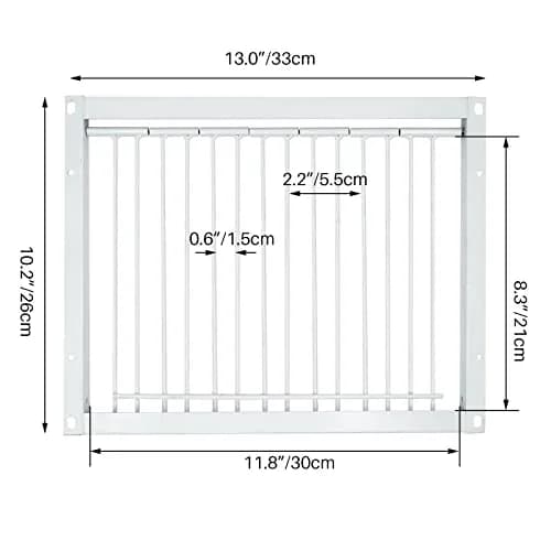 OIXXAF Pigeon Door Entrance 30cm (11.8in) x 26cm (10.2in) | One-Way Entry for Racing Pigeon Cages thumbnail 2