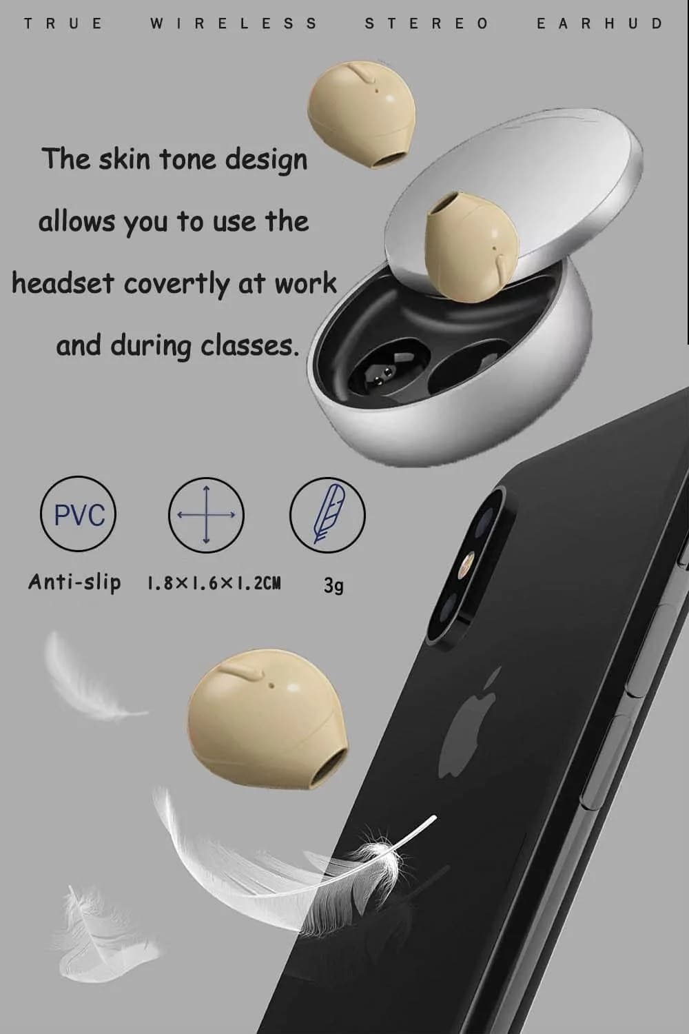 SZHTFX Invisible Mini Wireless Bluetooth Earbuds | 4-Hour Playtime - view 6