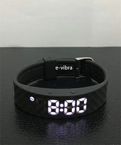 e-vibra Potty Training Watch Silent Vibrating Alarm Reminder with Countdown Timer Black | 10cm-22.5cm Wrist thumbnail 2
