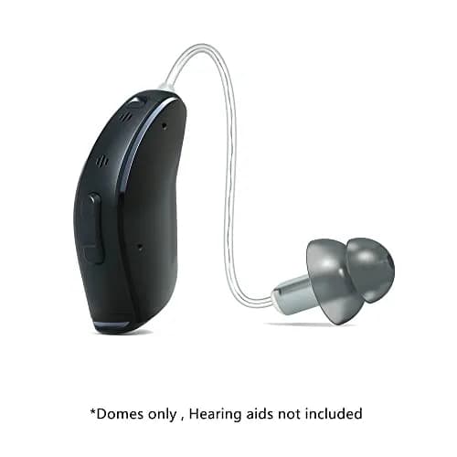 AroneMom Hearing Aids Domes Large 10 Count Smoky Silicone Comfort Fit thumbnail 2