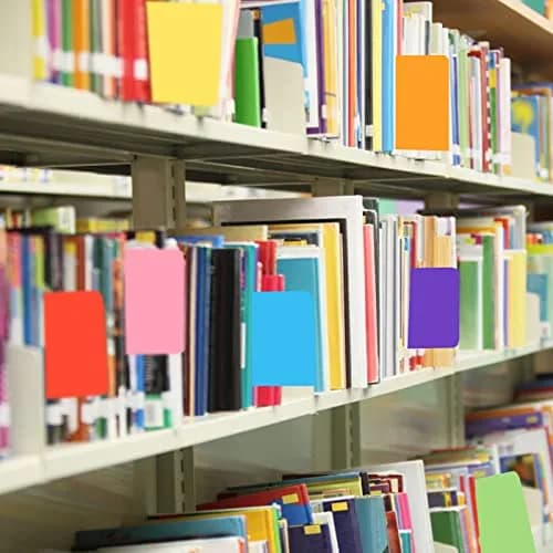Ioffersuper 22Pcs Library Book Dividers Assorted Colors 6"x 12" | Organize Shelves & Find Books Fast thumbnail 4