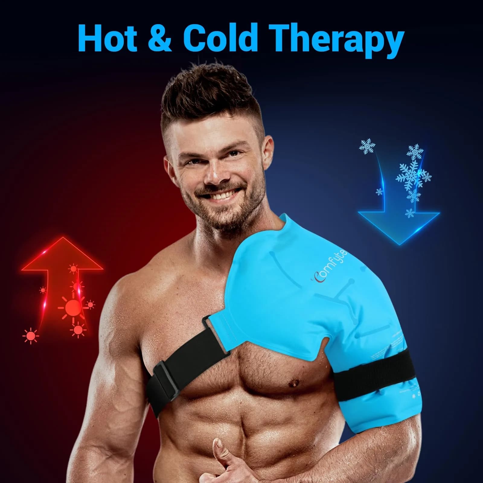 Comfytemp Shoulder Ice Pack Wrap with Gel Pack, Large/X-Large | Rotator Cuff Pain Relief & Recovery - view 6