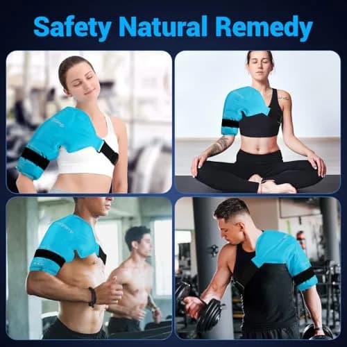Comfytemp Shoulder Ice Pack Wrap with Gel Pack, Large/X-Large | Rotator Cuff Pain Relief & Recovery thumbnail 8