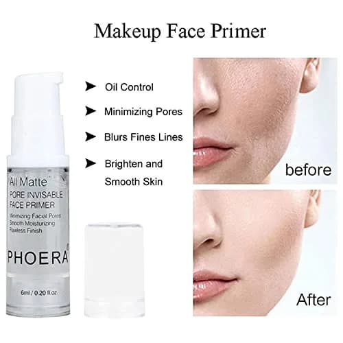 PHOERA Matte Liquide Foundation Full Coverage with Kabuki Brushes (101 Porcelain + 102 Nude) | 30ml (1.01 Fl Oz) | Waterproof & Oil-Controlling thumbnail 5