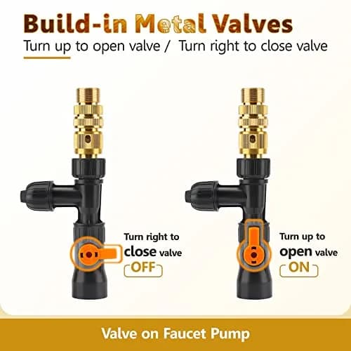 hygger Aquarium Water Change Kit with Metal Faucet Connector 25FT | Easy Gravel Vacuum & Drain thumbnail 5