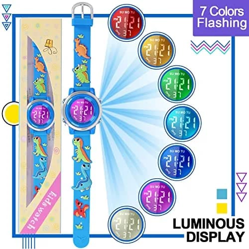 Viposoon Kids Digital Watch for Boys 3-10 Years | Waterproof, Shockproof, Easy Read (70-120 chars) thumbnail 5