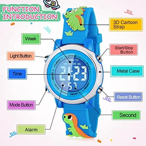 Viposoon Kids Digital Watch for Boys 3-10 Years | Waterproof, Shockproof, Easy Read (70-120 chars) thumbnail 2