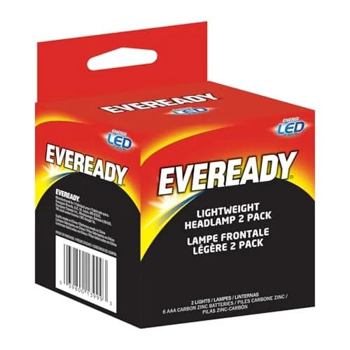 EVEREADY LED Headlamp 200 Lumen | Water-Resistant, Impact-Resistant, 2 Pack thumbnail 8