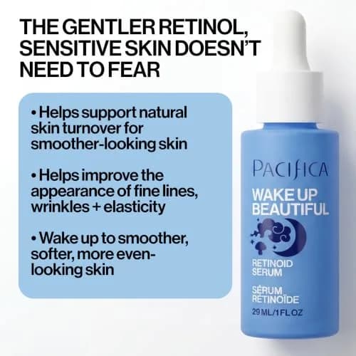 Pacifica Retinol Serum for Face - Wake Up Beautiful Night Serum | Anti-Aging & Brightening, Vegan & Cruelty-Free (1 Fl Oz) thumbnail 2