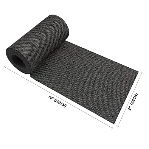 KING MOUNTAIN Premium Linen Fabric Iron-On Repair Patch, Dark Grey, 22.8 cm x 152.4 cm (3"x60") | Durable Garment Mending thumbnail 2