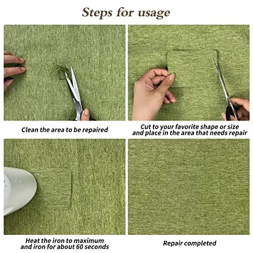 KING MOUNTAIN Premium Linen Fabric Iron-On Repair Patch 8.2cm x 152cm (3"x60") | Durable Garment Mending Kit thumbnail 6