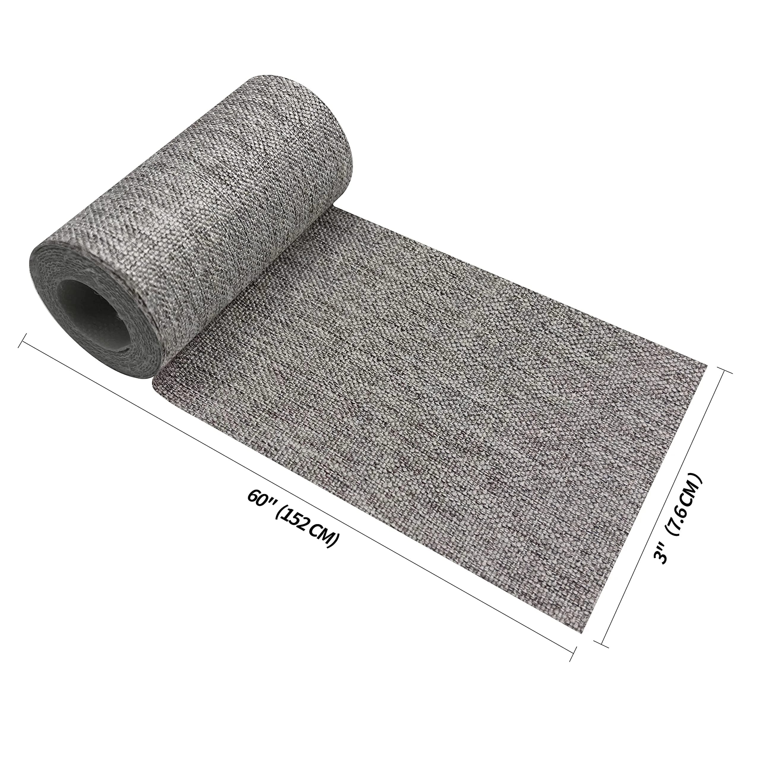 KING MOUNTAIN Premium Linen Fabric Iron-On Repair Patch 8.2cm x 152cm (3"x60") | Durable Garment Mending Kit - view 2