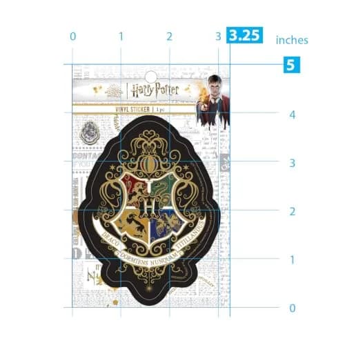 Paper House Productions Harry Potter Knockturn Hogwarts Crest Vinyl Sticker | Moisture-Resistant, 3.6" thumbnail 5