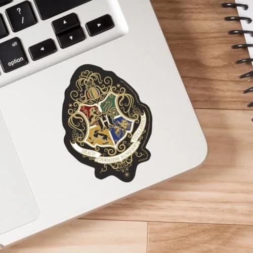Paper House Productions Harry Potter Knockturn Hogwarts Crest Vinyl Sticker | Moisture-Resistant, 3.6" thumbnail 2