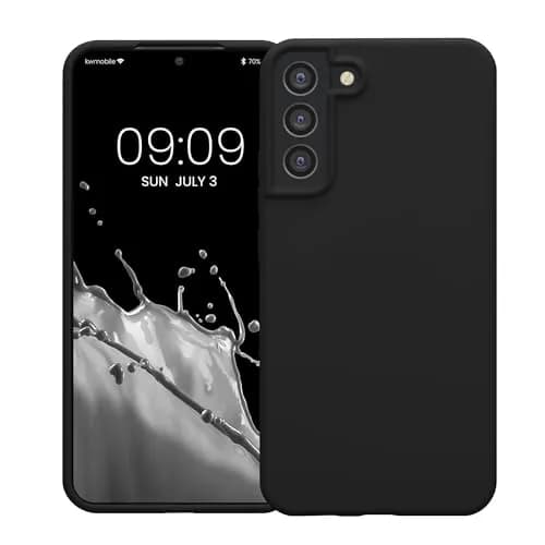 kwmobile Black Matte TPU Silicone Case for Samsung Galaxy S22 Plus | Non-Slip Grip & Shockproof Protection thumbnail 8