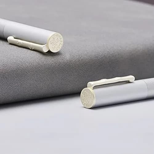 erofa H3 Fountain Pen Fine Nib with Bamboo Clip, Silver Aluminum Alloy Writing Pen 135mm (0.5in) thumbnail 5