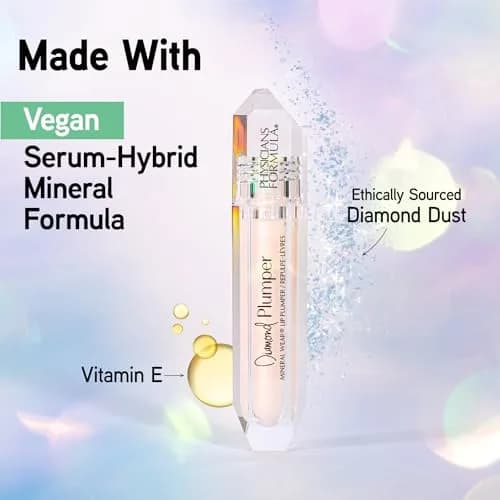 Physicians Formula Mineral Wear Diamond Lip Plumper Gloss Champagne Cushion Cut 5ml (0.17 Fl Oz) | Ultra-Hydrating Shine thumbnail 2