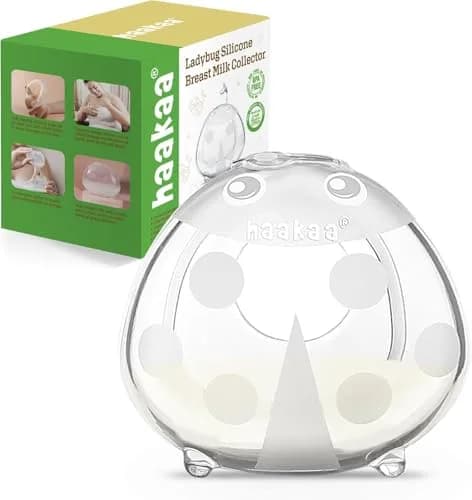 Haakaa Ladybug Milk Collector 40ml (1.4oz) | Soft Silicone Breast Shell for Breastfeeding Moms - main product image