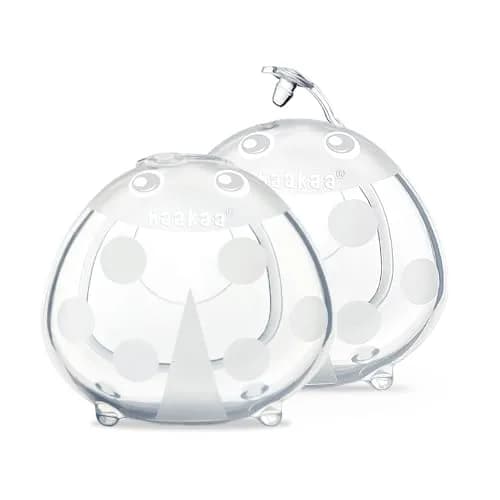 haakaa Ladybug Milk Collector 40ml (1.4oz) 2-Pack | Wearable Breast Milk Saver Cups for Pumping On The Go thumbnail 1