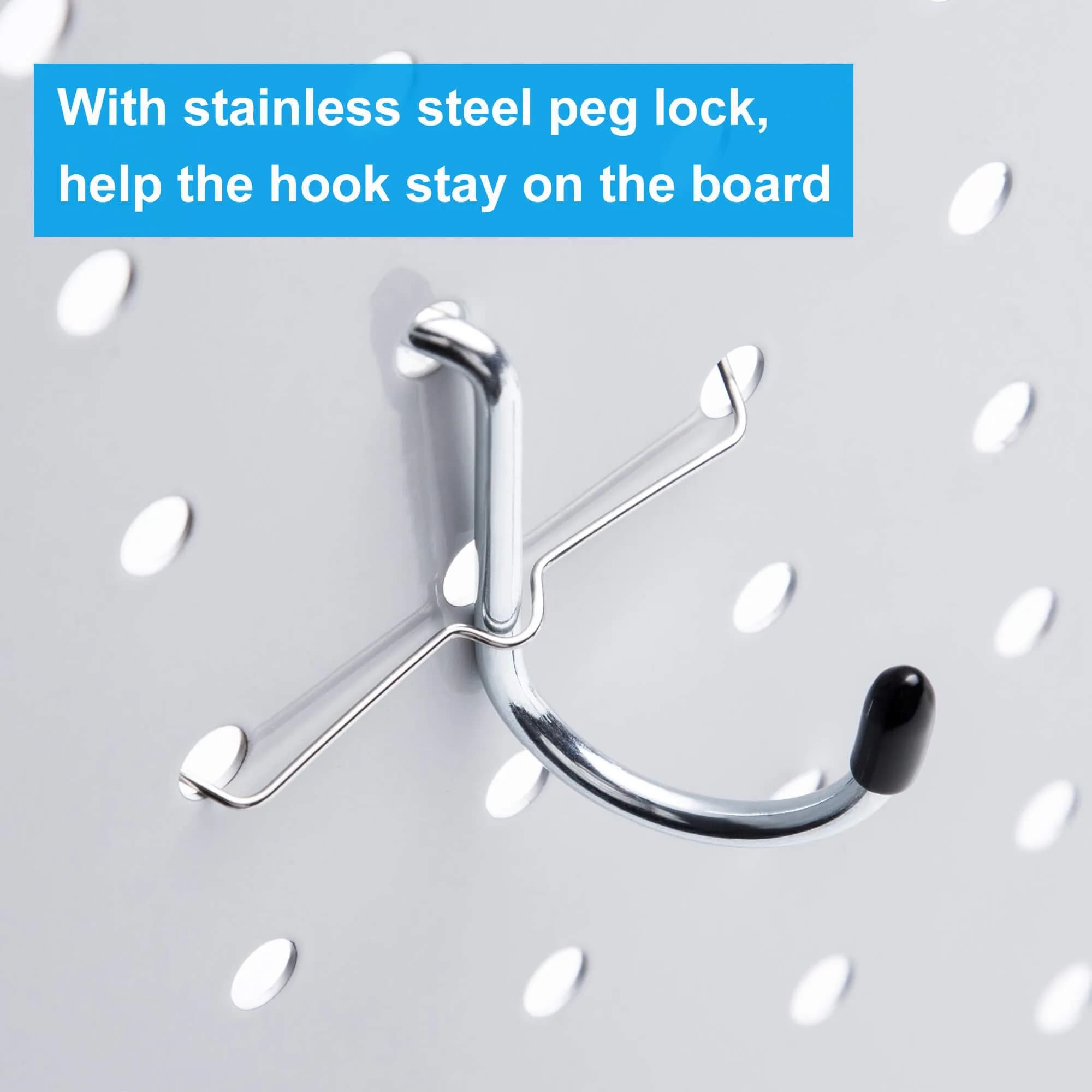 FRIMOONY 117-Piece Pegboard Hooks Assortment with Bins & Locks - view 3