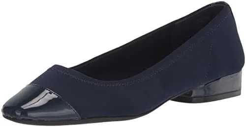 Anne Klein Carlie Women’s Ballet Flat in Navy 6.5 | Comfortable & Stylish for Daily Wear thumbnail 1