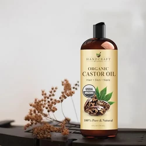 Handcraft Blends Organic Castor Oil 237ml (8 Fl Oz) | USDA Certified Pure & Natural for Hair Growth, Eyelashes, Skin Moisturizer thumbnail 4