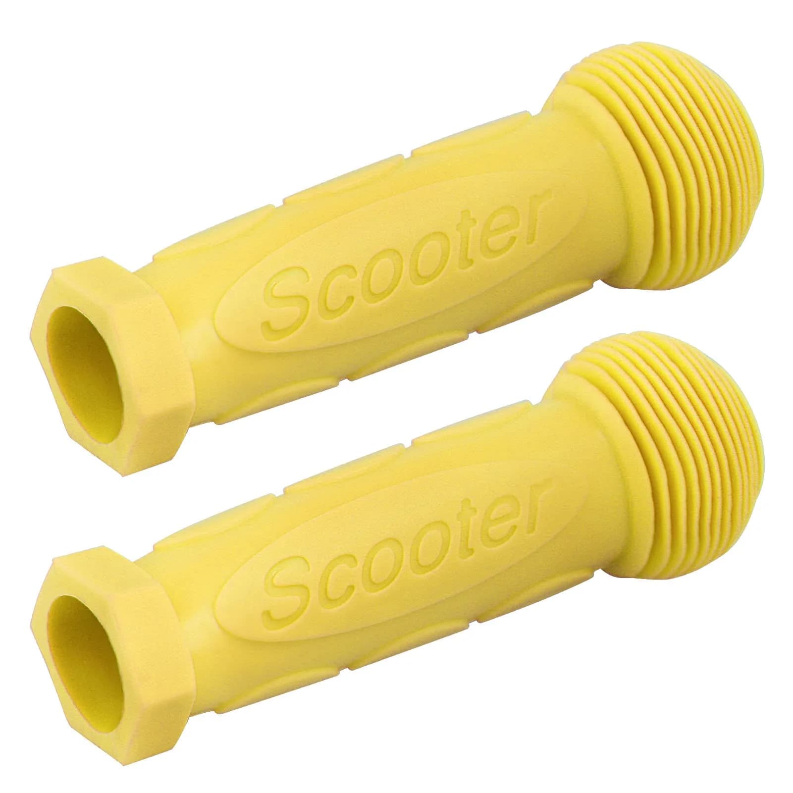 Gladeer Kids Scooter Handle Grips Replacement Handlebars for 2/3/4 Wheeled Child Kick Push Scooters Bike Rocking Car, 2-Pack (Yellow)