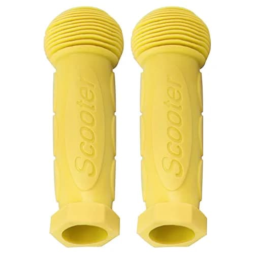 Gladeer Kids Scooter Handle Grips Replacement Handlebars for 2/3/4 Wheeled Child Kick Push Scooters Bike Rocking Car, 2-Pack (Yellow) thumbnail 2