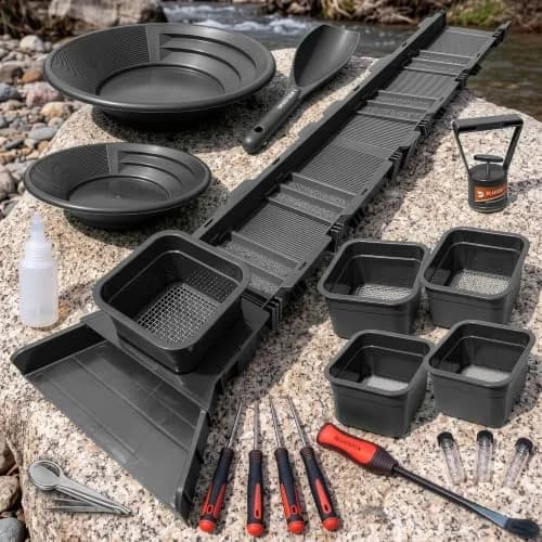 Sluice Fox Gold Sporting_Good Compact Sluice Box & Classifier Set | Portable Prospecting Tool for Remote Gold Panning in India thumbnail 3
