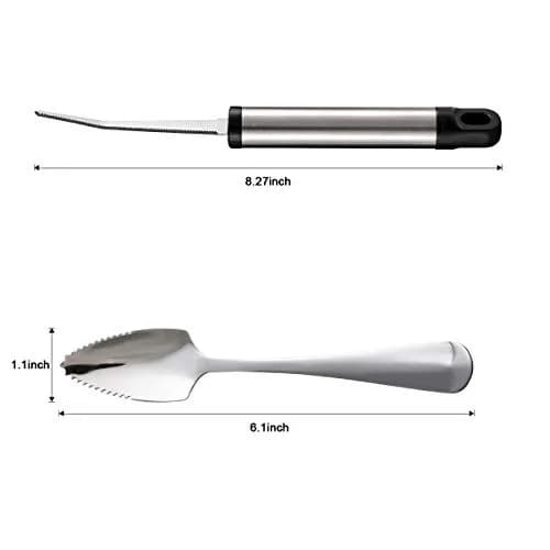ModaSin Grapefruit Spoons and Knife | Food Grade Stainless Steel Set for Fruits & Vegetables thumbnail 2