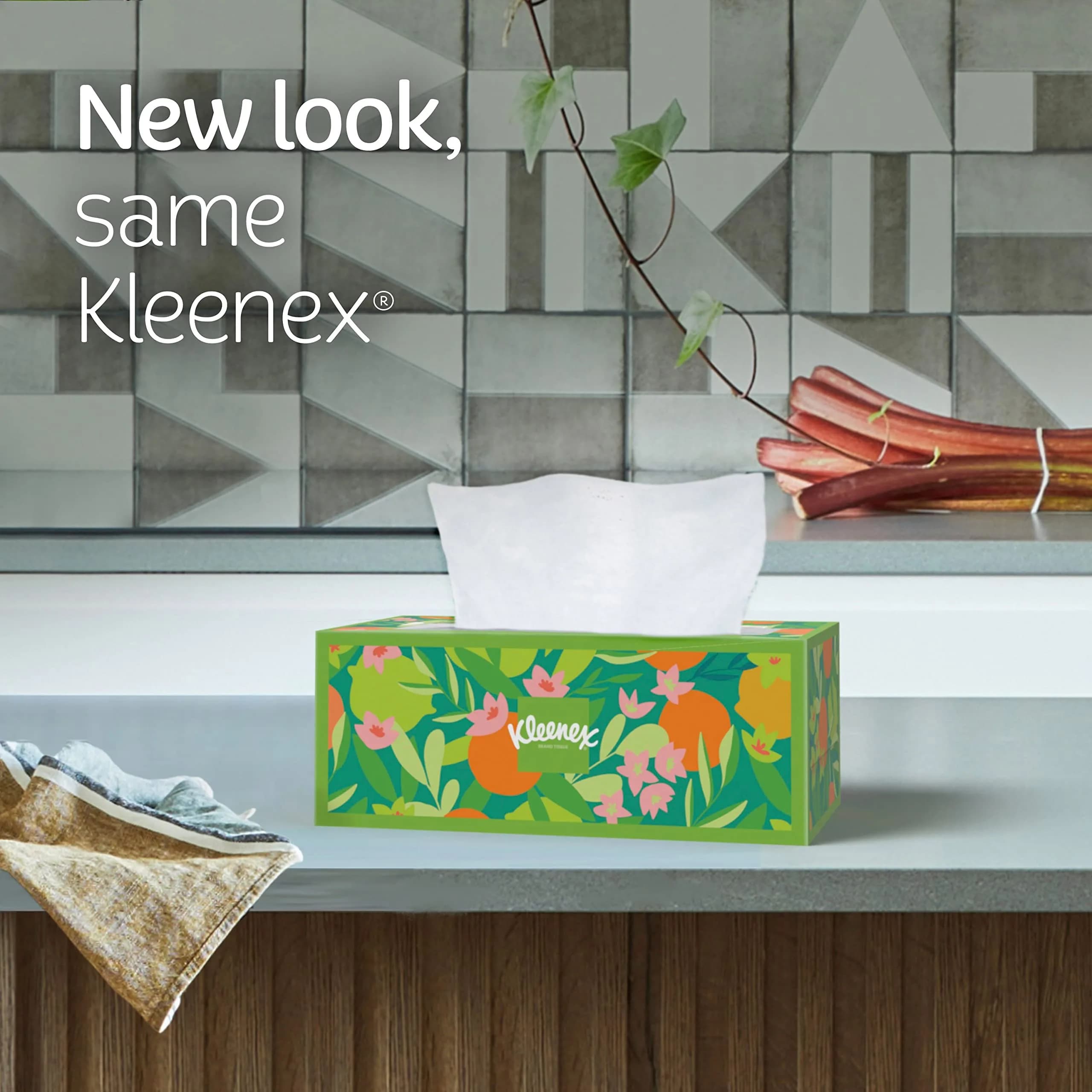 Kleenex Ultra Soft Facial Tissues Cube Box, 60 Tissues (Pack of 1) - view 3