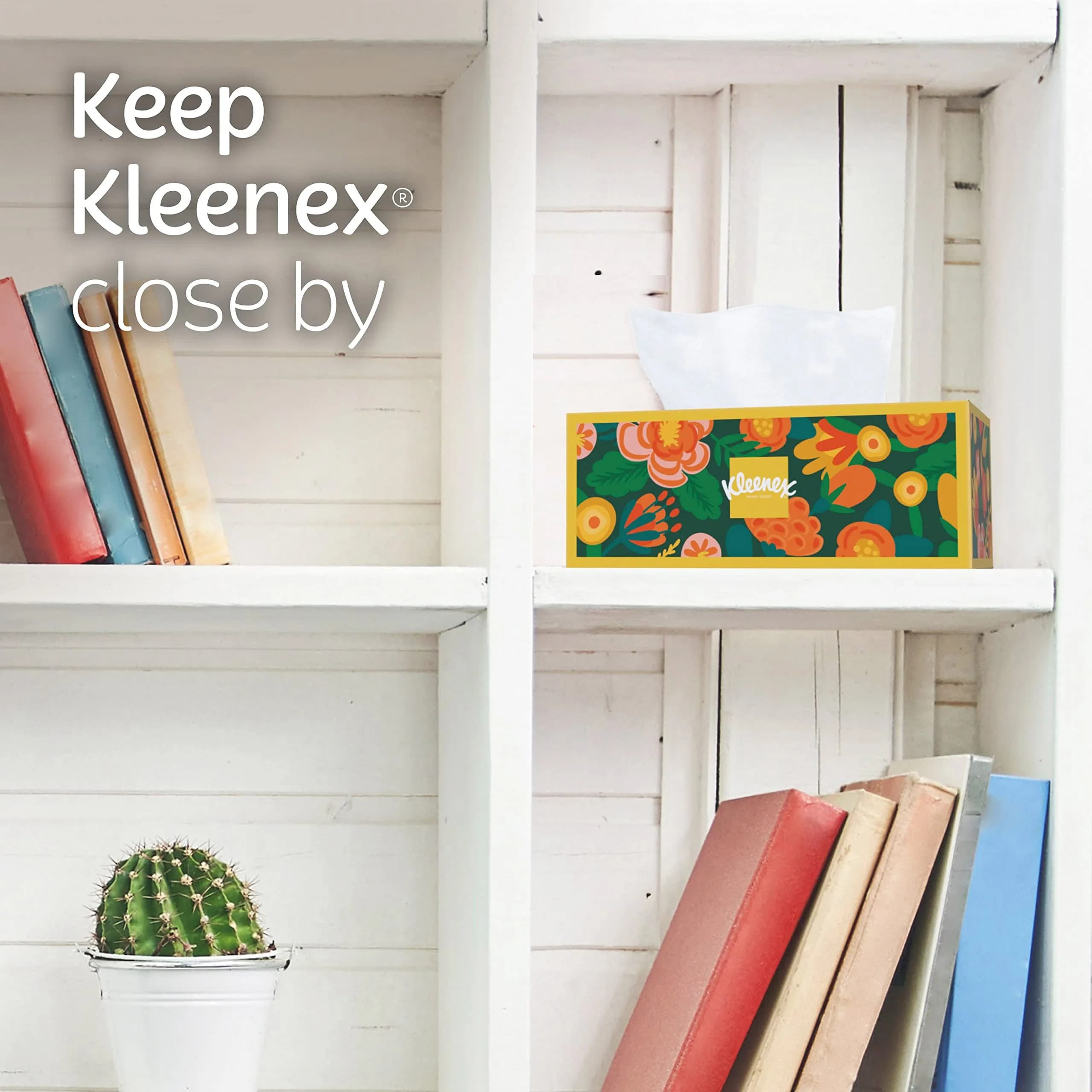 Kleenex Ultra Soft Facial Tissues Cube Box, 60 Tissues (Pack of 1) - view 6